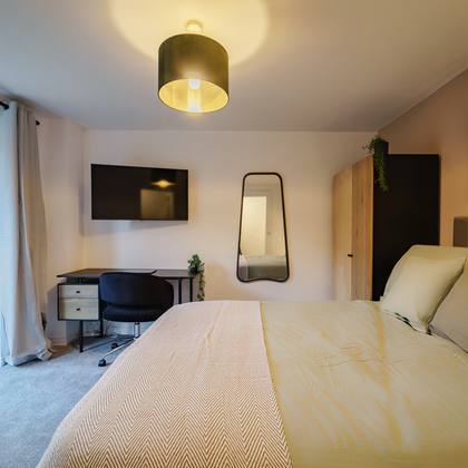 Room 2, French doors to the private garden